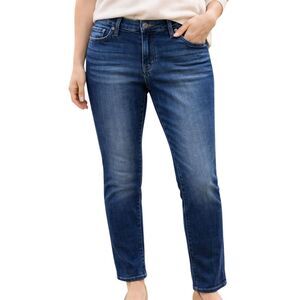 NWT Lucky Brand Sienna Cigarette Jeans 2/26 Dark Wash Ankle Straight Slim